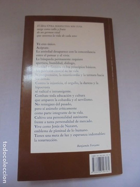 Libros de segunda mano: OTRA PERSPECTIVA MAS TUYA. BENJAMIN FORCANO. EDITORIAL NUEVA EUTOPIA. 2005. - Foto 17
