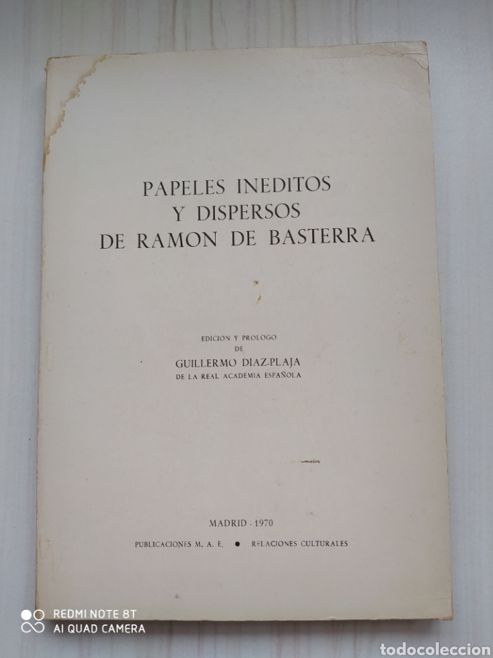 Libros de segunda mano: PAPELES INEDITOS Y DISPERSOS DE RAM&Oacute;N DE BASTERRA - Foto 1