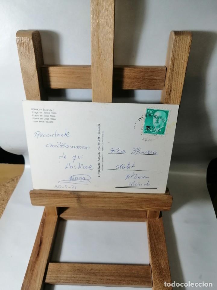 Libros de segunda mano: POSTAL PERAMOLA PLA&Ccedil;A JOSEP ROCA CIRCULADA - Foto 2