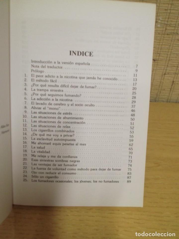 Libros de segunda mano: Dejar de fumar es f&aacute;cil de Allen Carr en castellano - Foto 2