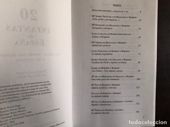 Libros de segunda mano: 20 infantas de Espa&ntilde;a. Mar&iacute;a Teresa Puga - Foto 3