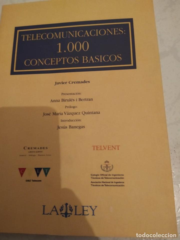 Libros de segunda mano: telecomunicaciones. 1000 conceptos b&aacute;sicos. Javier cremades - Foto 1