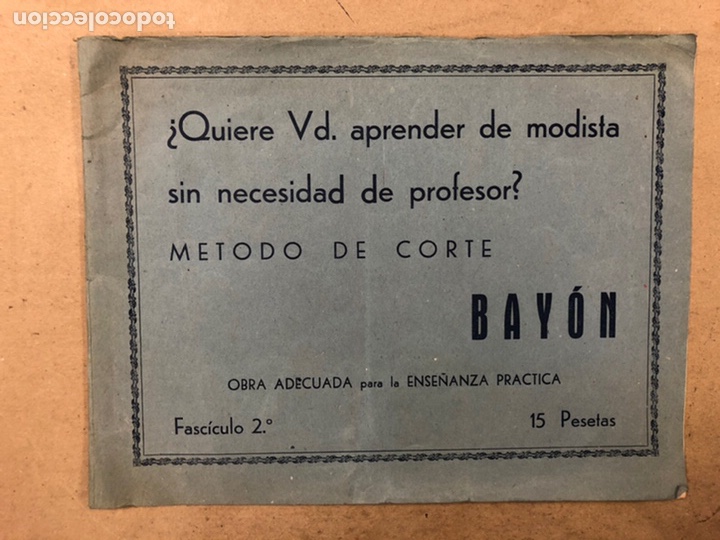 Libros de segunda mano: M&Eacute;TODO DE CORTE BAY&Oacute;N (FASC&Iacute;CULO 1&ordm; y 2&ordm;). - Foto 11
