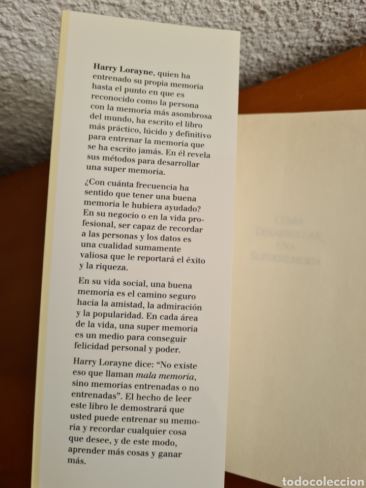 Libros de segunda mano: C&oacute;mo desarrollar una SuperMemoria - Harry Lorayne - Foto 9
