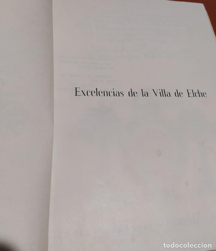 Libros de segunda mano: Excelencias de la Villa de Elche (Sanz, Crist&oacute;bal) - Foto 1