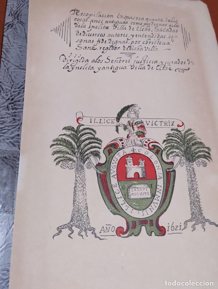 Libros de segunda mano: Excelencias de la Villa de Elche (Sanz, Crist&oacute;bal) - Foto 2