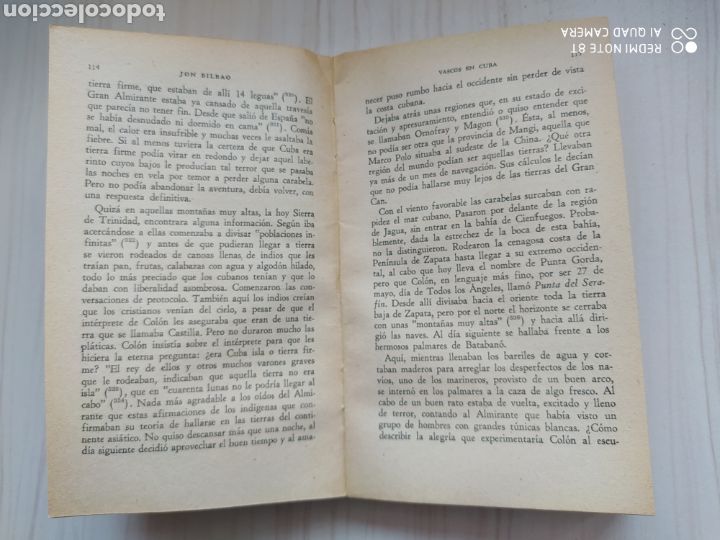 Libros de segunda mano: VASCOS EN CUBA 1492-1511 (J. BILBAO) - Foto 3