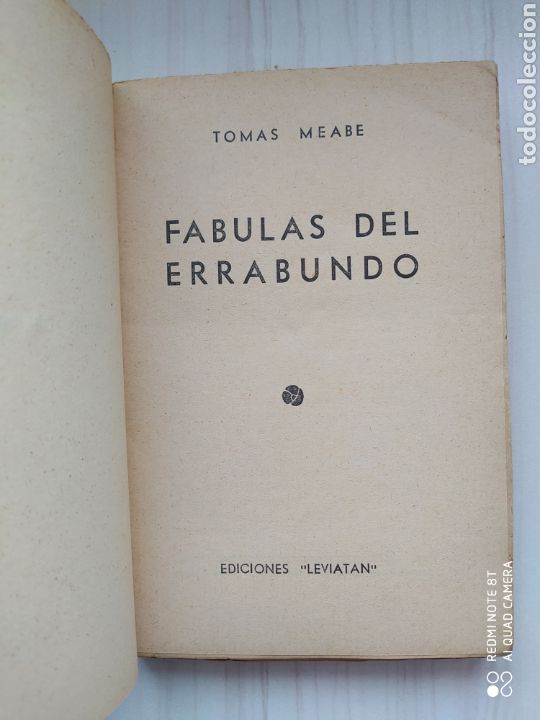 Libros de segunda mano: LAS F&Aacute;BULAS DEL ERRABUNDO - TOM&Aacute;S MEABE - Foto 2
