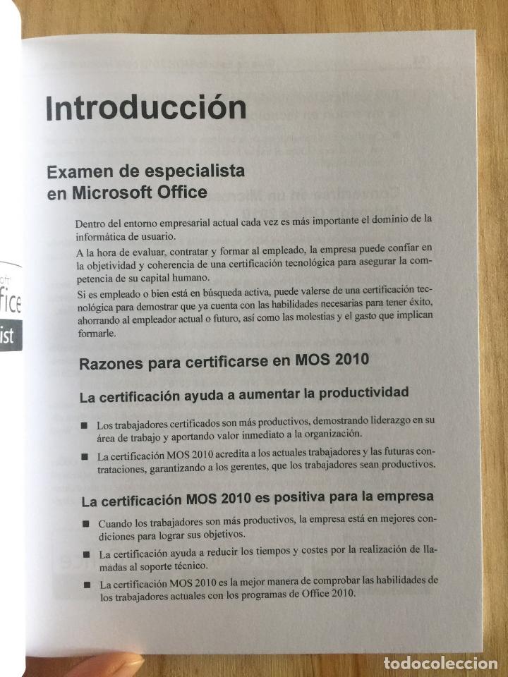 Libros de segunda mano: Gu&iacute;a de estudio MOS 2010 para Microsoft Excel - Joan Lambert y Joyce Cox - Foto 4