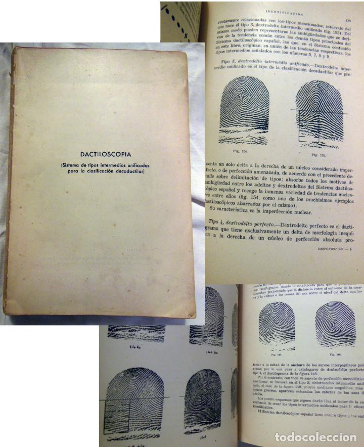 Libros de segunda mano: DACTILOSCOPIA. MARTIN DE ANDRES Y DE ANDRES. 1943 - Foto 1