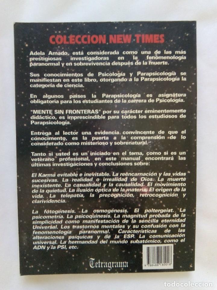 Libros de segunda mano: MENTE SIN FRONTERAS / ADELA AMADO - Foto 2