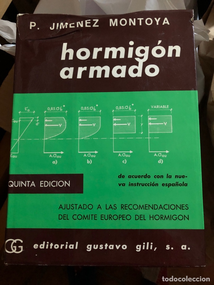 Libros de segunda mano: Hormig&oacute;n armado. P. Jim&eacute;nez Montoya - Foto 1