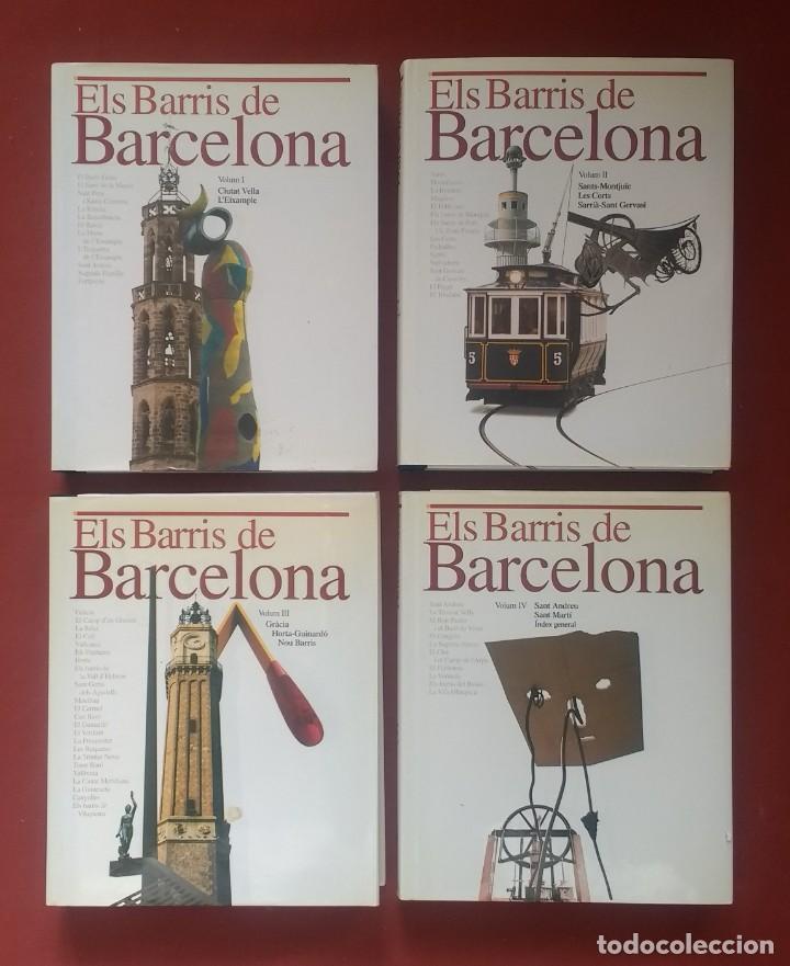 Libros de segunda mano: ELS BARRIS DE BARCELONA - COMPLET - 4 VOLUMS. - Foto 1