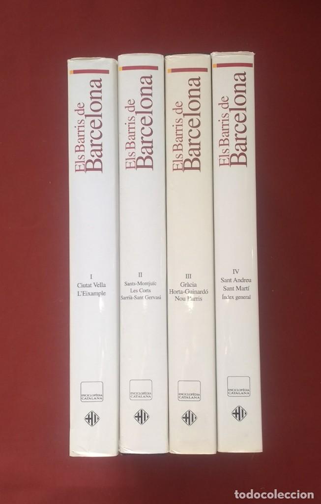 Libros de segunda mano: ELS BARRIS DE BARCELONA - COMPLET - 4 VOLUMS. - Foto 2