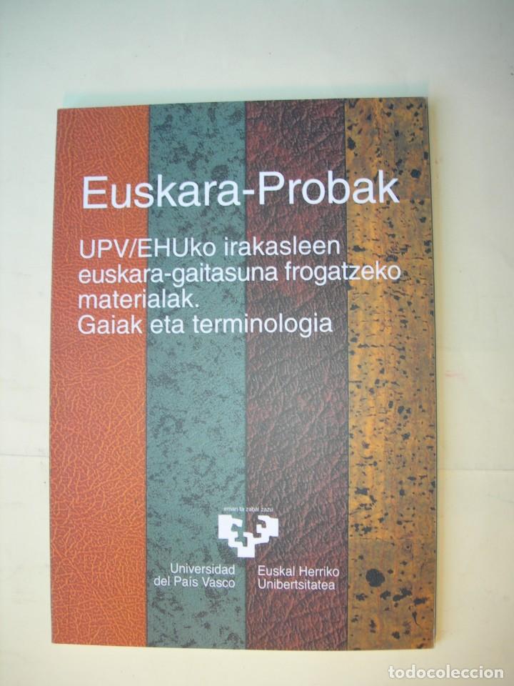 Libros de segunda mano: EUSKARA - PROBAK / GAIAK ETA TERMINOLOGIA - Foto 1