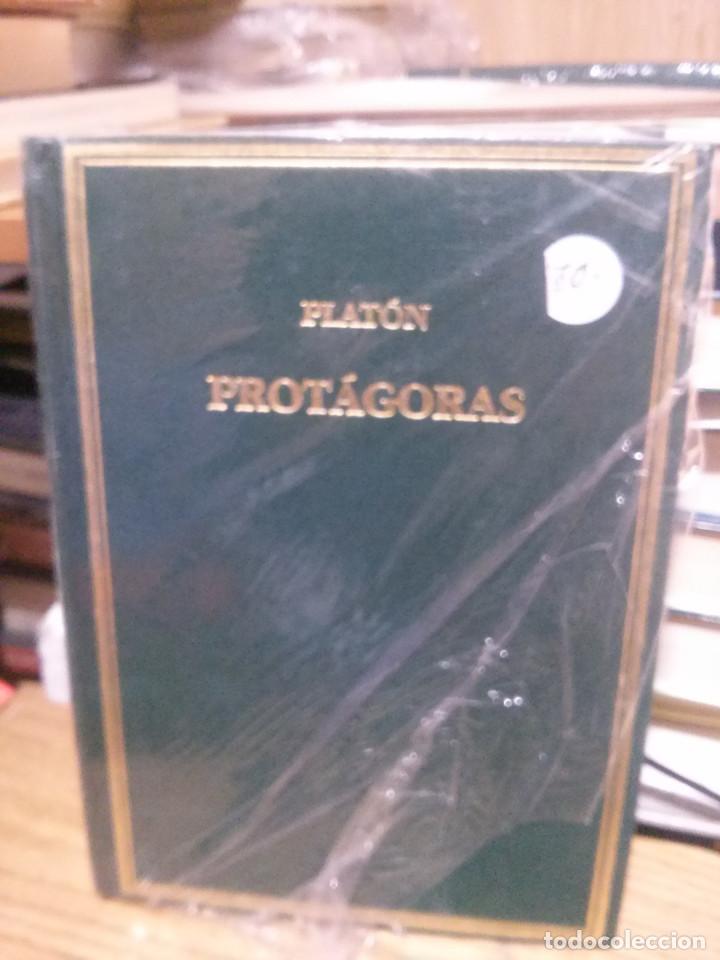 Libros de segunda mano: PLATON, PROTAGORAS, ED. ALMA MATER - Foto 1