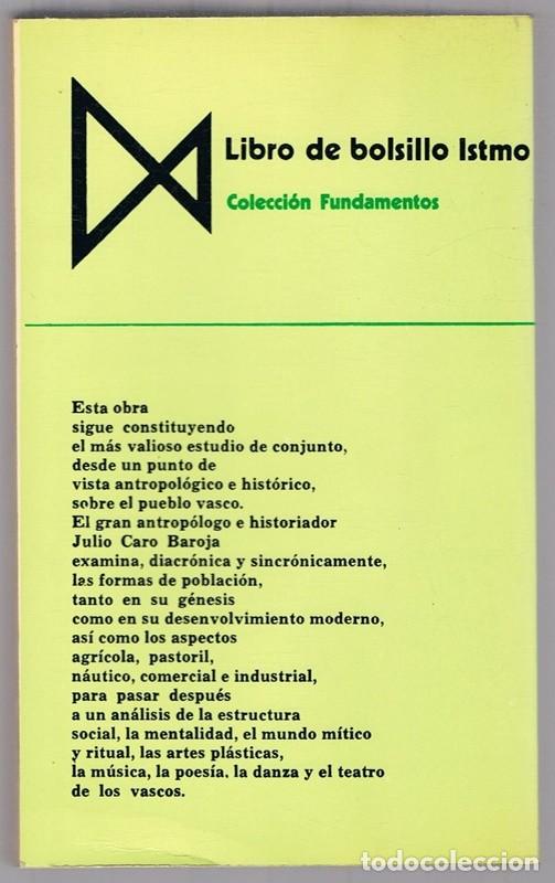 Libros de segunda mano: LOS VASCOS JULIO CARO BAROJA - Foto 2