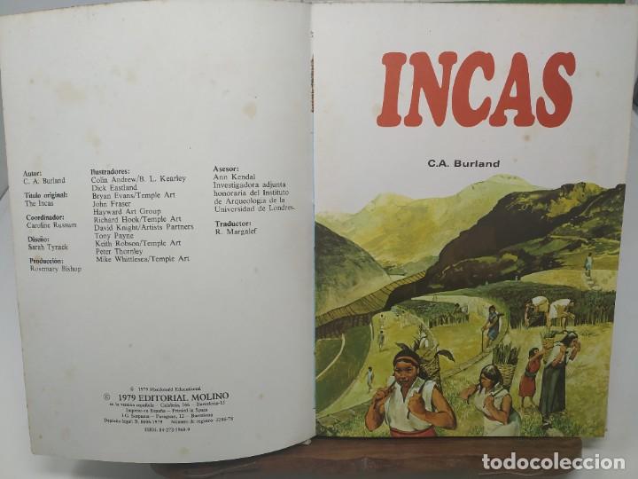 Libros de segunda mano: Incas. PUEBLOS DEL PASADO - EDITORIAL MOLINO - Foto 3