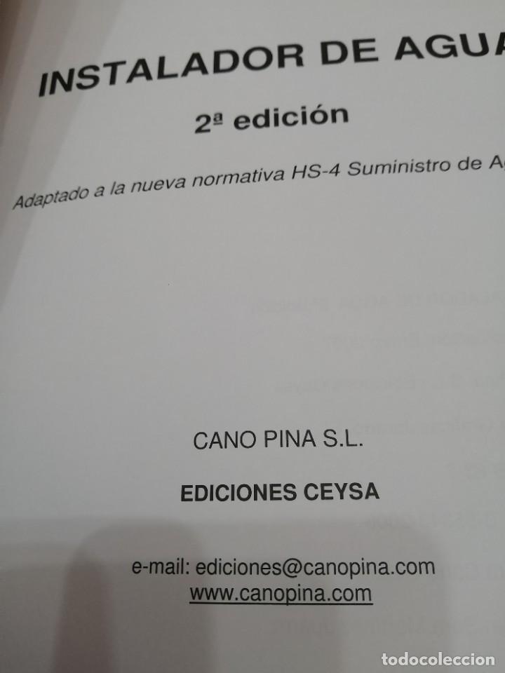Libros de segunda mano: Instalador de Agua - Foto 2
