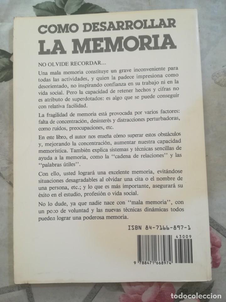 Libros de segunda mano: C&oacute;mo desarrollar la memoria - Jacqueline Dineen - Foto 2