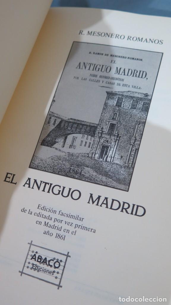 Libros de segunda mano: 1861.- EL ANTIGUO MADRID. MESONERO ROMANOS. FACSIMIL - Foto 2
