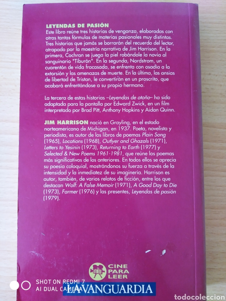 Libros de segunda mano: Leyendas de Pasi&oacute;n. Jim Harrison - Foto 2