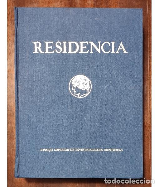 Libros de segunda mano: RESIDENCIA. VV.AA. CSIC. 1987. - Foto 1