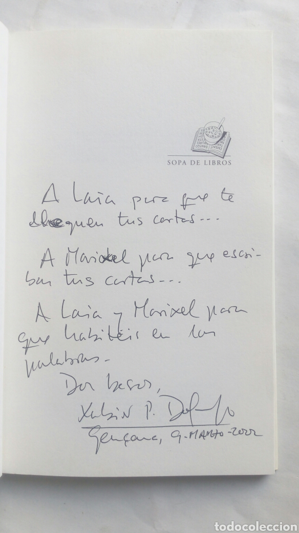 Libros de segunda mano: Cuatro cartas. Xabier P. Docampo. - Foto 3