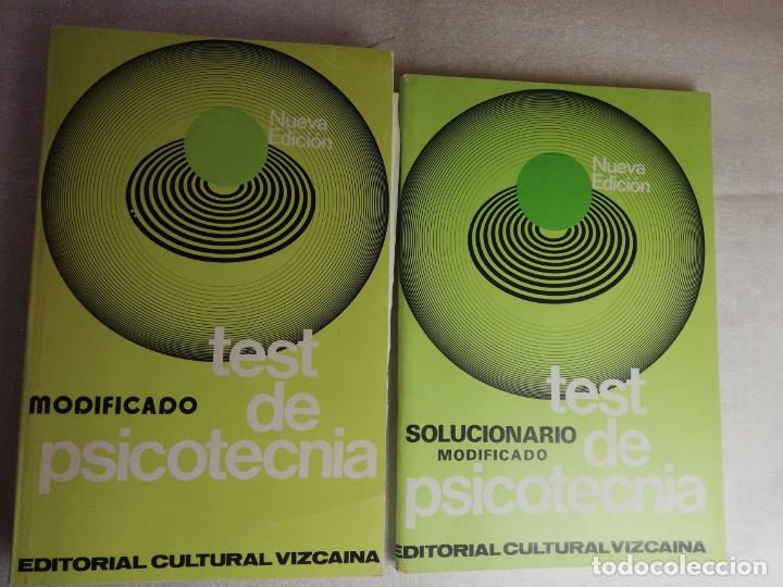 Libros de segunda mano: TEST PSICOTECNIA MODIFICADO Y SOLUCIONARIO - Foto 1