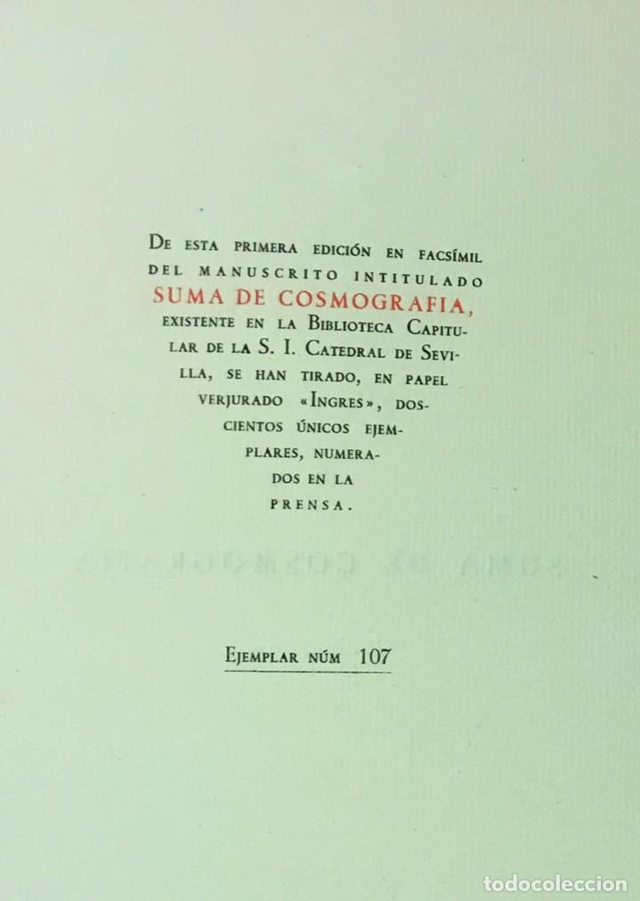 Libros de segunda mano: SUMA DE COSMOGRAF&Iacute;A. MEDINA, Pedro de. FACS&Iacute;MIL. ED. NUMERADA. - Foto 12