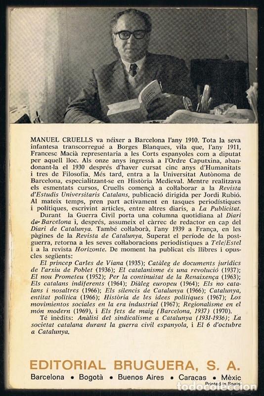 Libros de segunda mano: FRANCESC MACI&Aacute; MANUEL CRUELLS - Foto 2