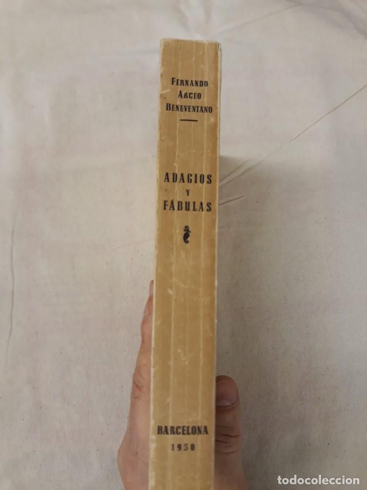 Libros de segunda mano: ARCEO BENEVENTANO, FERNANDO. ADAGIOS Y F&Aacute;BULAS - Foto 2
