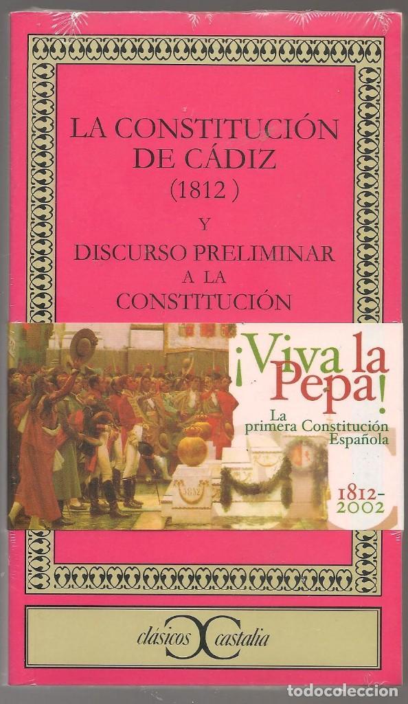Libros de segunda mano: LA CONSTITUCION DE CADIZ 1812 Y DISCURSO PRELIMINAR . Castalia ...ni. . . .