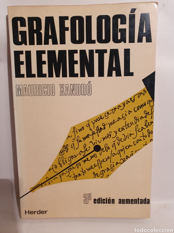 Libros de segunda mano: GRAFOLOGIA ELEMENTAL. MAURICIO XANDRU. 1982. - Foto 1