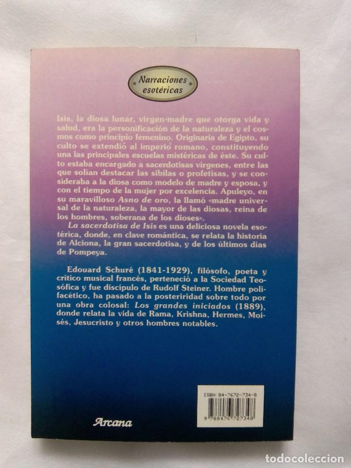 Libros de segunda mano: LA SACERDOTISA DE ISIS / EDOUARD SCHURE - Foto 2