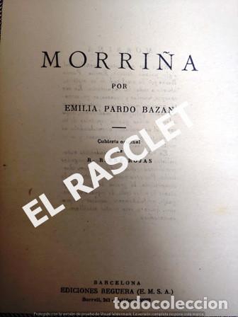 Libros de segunda mano: NOVELA DE EMILIA PARDO BAZAN - MORRI&Ntilde;A - - Foto 2