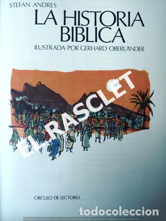 Libros de segunda mano: LIBRO - STEFAN ANDRES - LA HISTORIA BIBLICA - A&Ntilde;O 1996 - - Foto 2