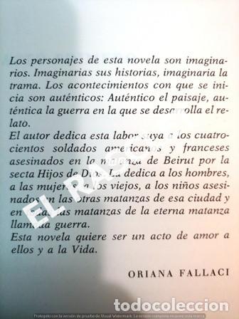 Libros de segunda mano: LIBRO - ORIANA FALLACI - INSALLAT - CIRCULO D LECTORES - EN PERFECTO ESTADO - - Foto 4
