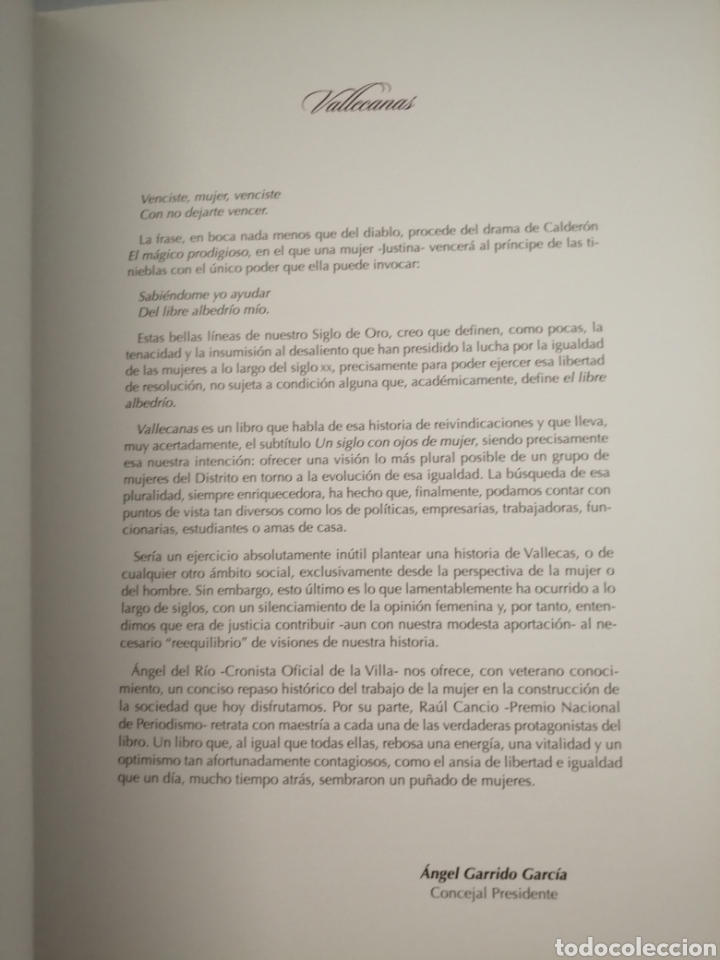 Libros de segunda mano: Vallecanas. Un siglo con ojos de mujer - Foto 3