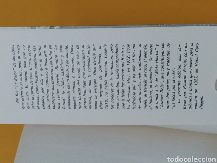 Libros de segunda mano: La busca - P&iacute;o Baroja NUEVO edici&oacute;n 1973 - Foto 7