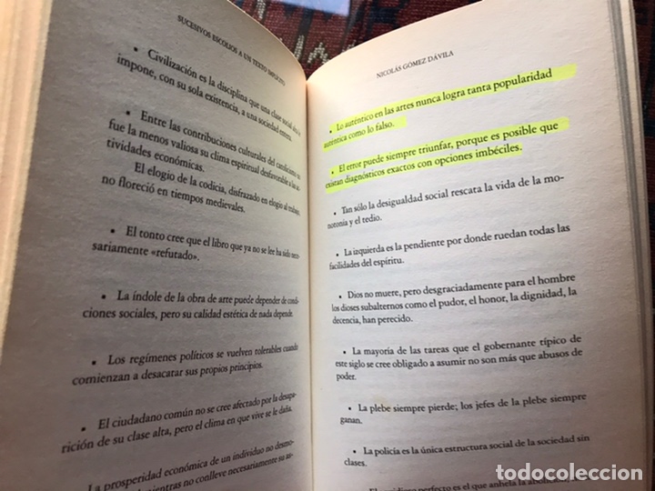 Libros de segunda mano: Sucesivos escolios a un texto impl&iacute;cito. Nicol&aacute;s G&oacute;mez D&aacute;vila - Foto 8