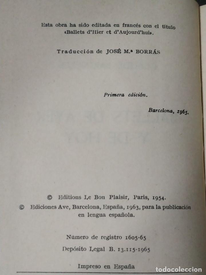 Libros de segunda mano: BALLETS de ayer y hoy - Claude Baigneres - Foto 4