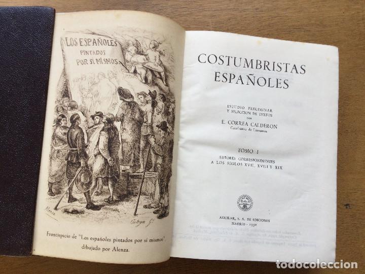 Libros de segunda mano: Eternas 058 y 059, Costumbristas Espa&ntilde;oles, Primera Edici&oacute;n, Aguilar - Foto 4