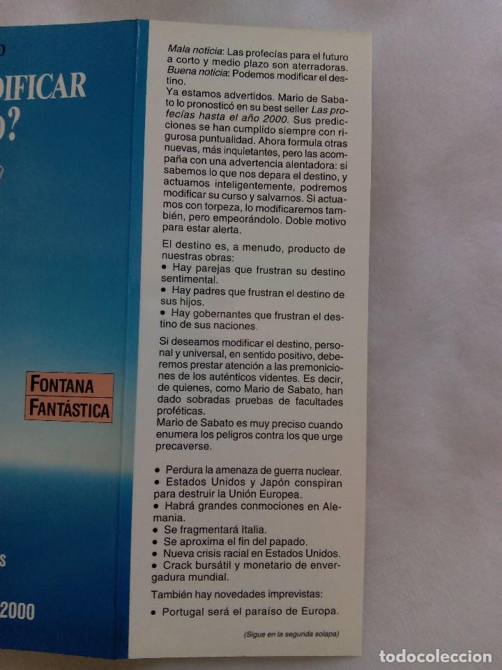 Libros de segunda mano: PODEMOS MODIFICAR EL DESTINO ? / MARIO DE SABATO - Foto 4