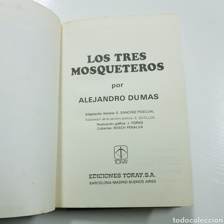 Libros de segunda mano: LOS TRES MOSQUETEROS - A. DUMAS 1983 TORAY - Foto 3