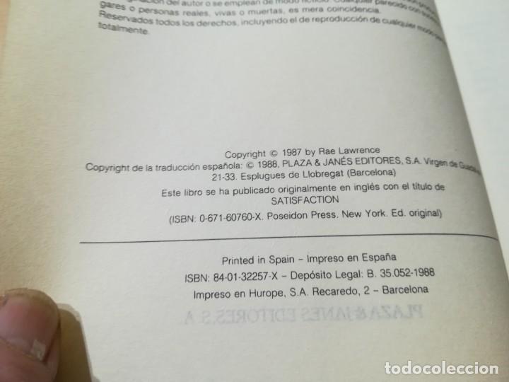 Libros de segunda mano: SATISFACCION / RAE LAWRENCE / PLAZA JANES / AB204 - Foto 7