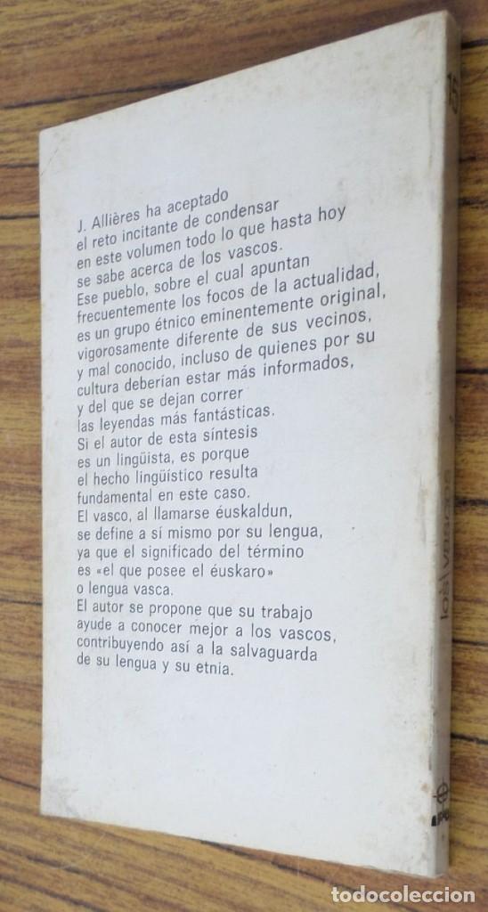 Libros de segunda mano: LOS VASCOS -- Jacques Alli&eacute;res - Foto 2