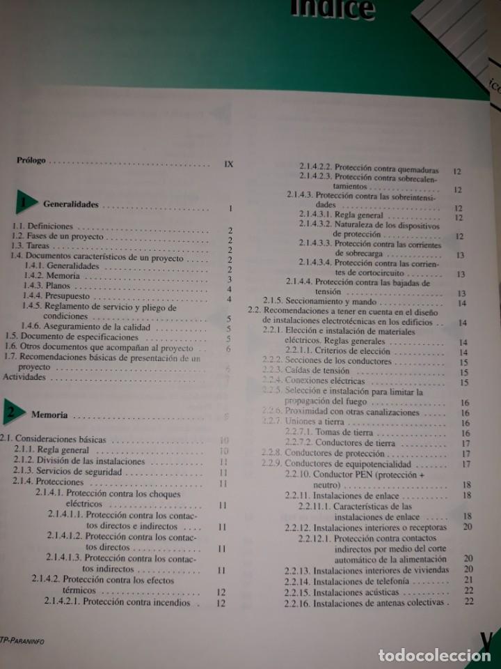 Libros de segunda mano: DESARROLLO INSTALACIONES ELECTROT&Eacute;CNICAS EDIFICIOS PROYECTOS PR&Aacute;CTICOS EJEMPLO PLANOS ESQUEMA EL&Eacute;CTR - Foto 2