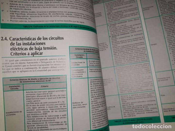 Libros de segunda mano: DESARROLLO INSTALACIONES ELECTROT&Eacute;CNICAS EDIFICIOS PROYECTOS PR&Aacute;CTICOS EJEMPLO PLANOS ESQUEMA EL&Eacute;CTR - Foto 6