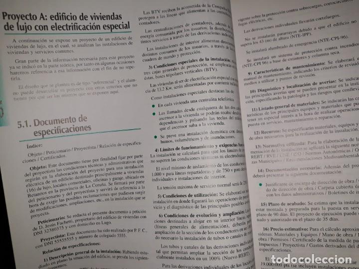 Libros de segunda mano: DESARROLLO INSTALACIONES ELECTROT&Eacute;CNICAS EDIFICIOS PROYECTOS PR&Aacute;CTICOS EJEMPLO PLANOS ESQUEMA EL&Eacute;CTR - Foto 7